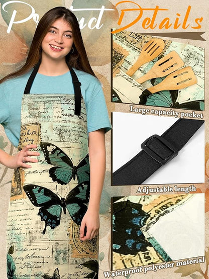 Bencailor 6 Pcs Spring Kitchen Aprons