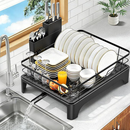 Dish Drying Rack for Kitchen Counter, Dish Rack, Dish Drainer for Kitchen