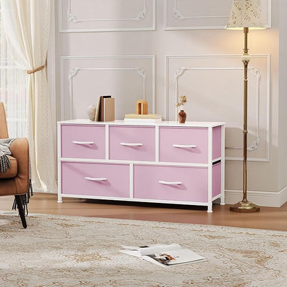 DWVO Dresser for Room with 5 Drawers