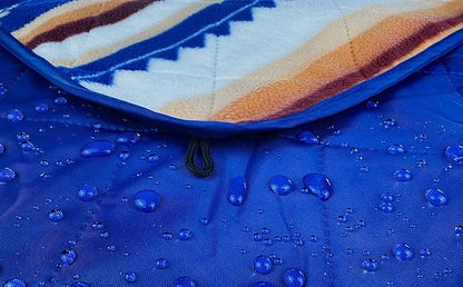 DOWN UNDER OUTDOORS Large Waterproof Windproof Extra Thick 350 GSM Quilted Fleece, or Sherpa Stadium Blanket