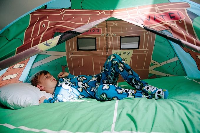 Pacific Play Tents 19791 Kids Tree House Bed Tent Playhouse - Fits Full Size Mattress , Green