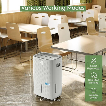 Waykar 150 Pints 7, 000 Sq. Ft Energy Star Dehumidifier
