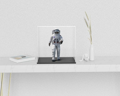 Fully Assembled Acrylic Display Case, 6 Inch Clear Acrylic Box for Display Collectible, Countertop Alternative Glass Case for Home Storage and Organizing Toys