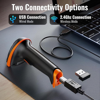 Tera 1D 2D QR Barcode Scanner Wireless and Wired