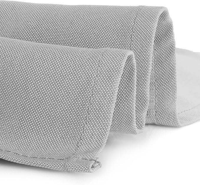 Gee Di Moda Rectangle Tablecloth - 60 x 84 Inch Silver Table Cloth for 5 Foot Rectangle Table - Heavy Duty Washable Fabric - for 5 Ft Buffet Table, Holiday Party, Dinner, Wedding & Baby Shower