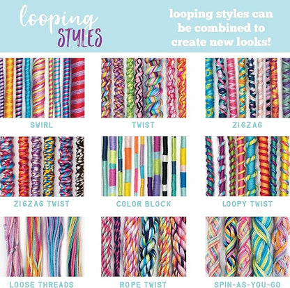 Loopdedoo DIY Friendship Bracelet Maker Kit for Kids - Make Bracelets in Minutes for Birthdays and Friendship Gifts - Award Winning Crafts Kit for Kids, Easy-to-Use, Loop Your Own Style, Aged 8+