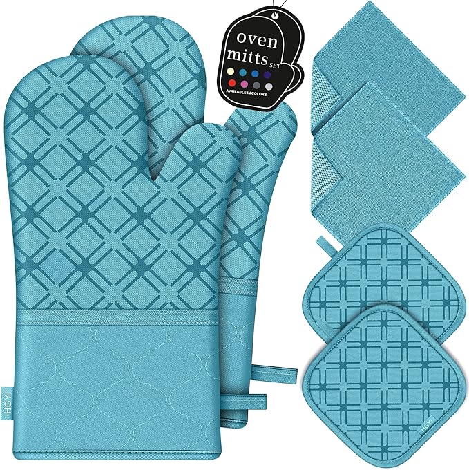 Oven Mitts and Pot Holders Set
