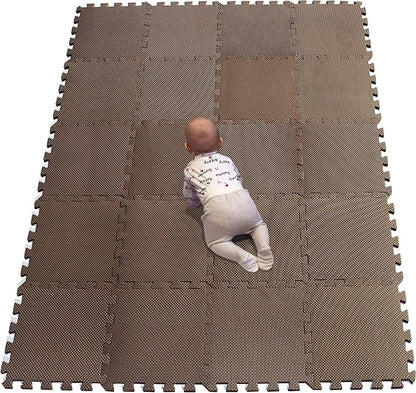 YIMINYUER® 20 Tiles (30cm×30cm×1cm Each Tile) Baby Soft Puzzle Play Mats, Kids Thick EVA Foam Floor, Toddlers & Children's Soft Interlocking Mat R06G301020