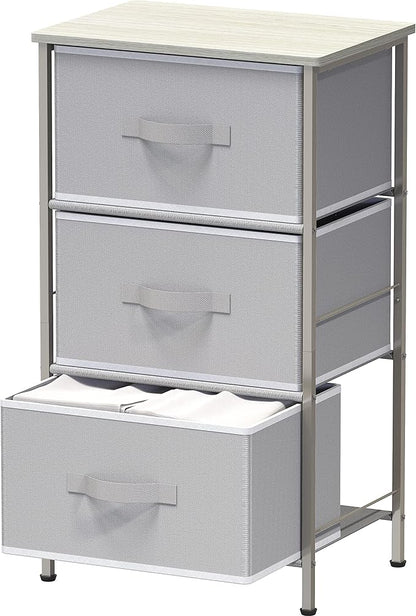 Simple Houseware 3 Drawer Nightstand Dresser