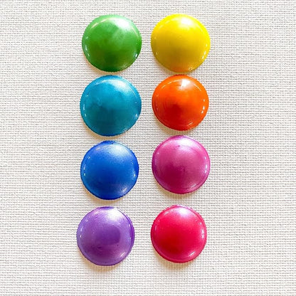 milo Washable Paint for Kids | Sparkle Pearlescent Tempera | Set of 8 Colors 8 oz Bottles | Made in the USA | Washable and Non-Toxic Glitter Art & Craft Poster Paints for Children, Toddlers, Classroom, School, Project