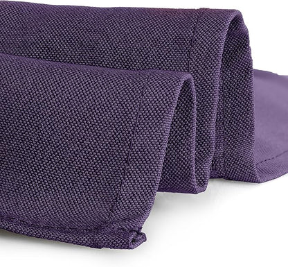 Gee Di Moda Rectangle Tablecloth - 90 x 156 Inch Purple Table Cloth for 8 Foot Table with Floor-Length Drop - Heavy Duty Washable Fabric - 8 Ft Buffet Table, Holiday Party, Wedding & Baby Shower
